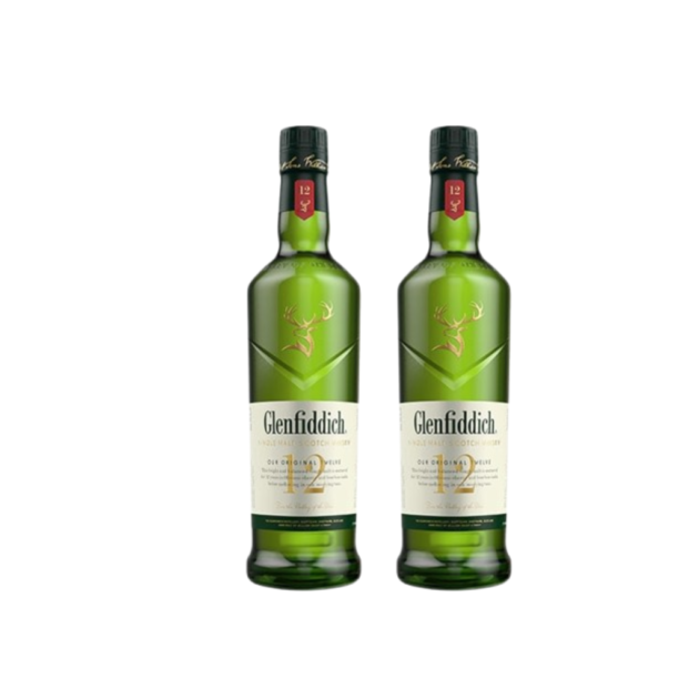 Twin Bundle- Glenfiddich 12 Years Speyside Single Malt [1000ML]