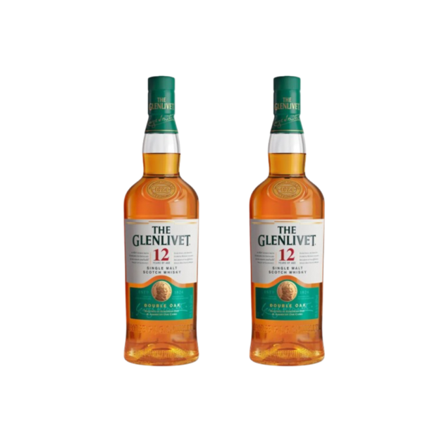 Twin Bundle- Glenlivet 12 Years Speyside Single Malt [1000ML]
