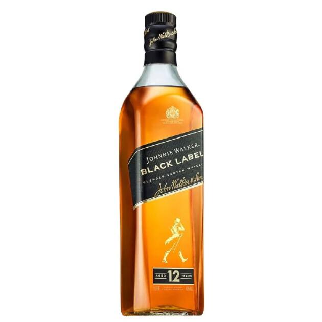 Johnnie Walker Black Label 12 Years Blended Scotch [1000ML]